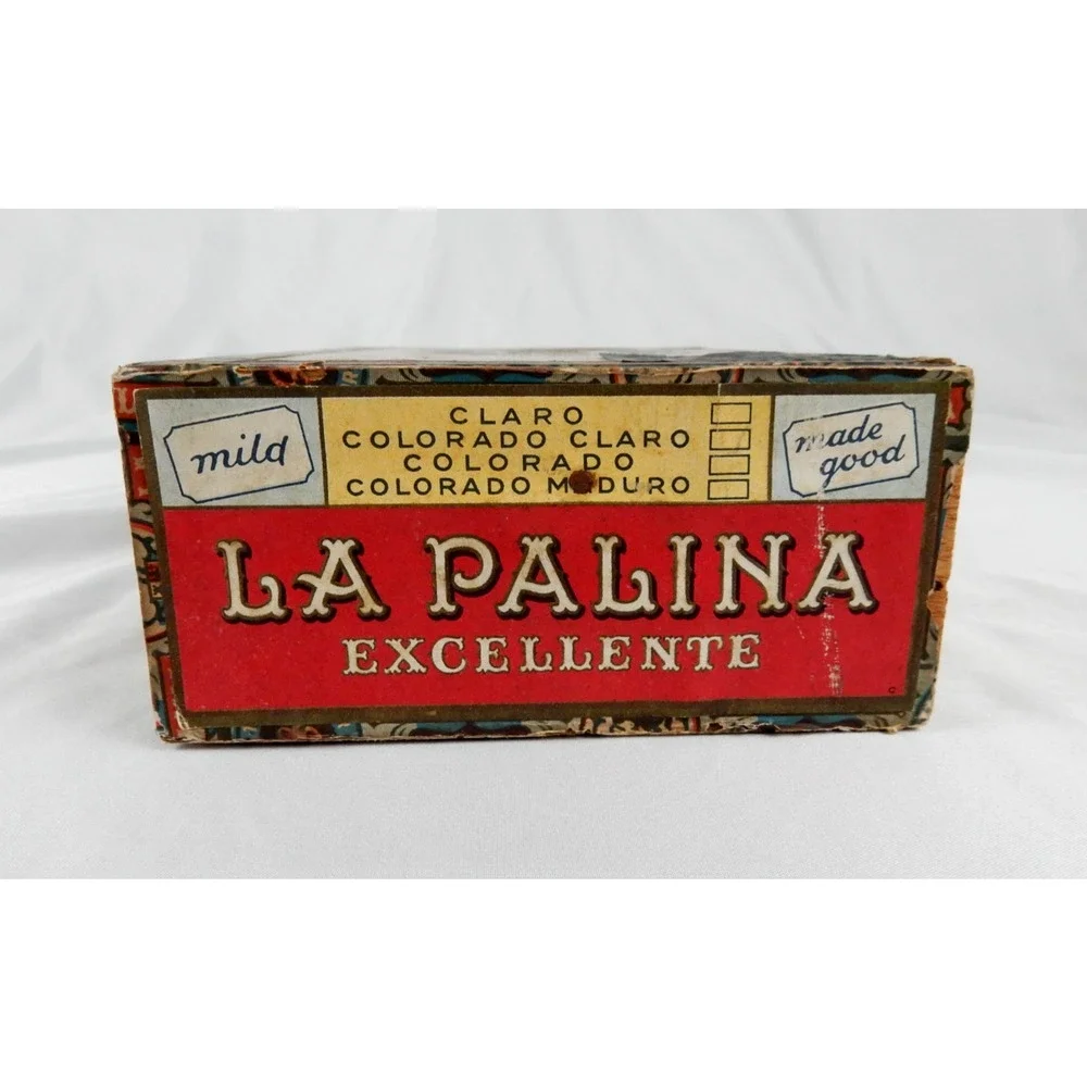 Vintage La Palina Excellente Wood Cigar Box Congress Cigar Co Philadelphia